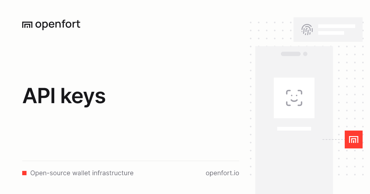 API keys ⋅ Openfort