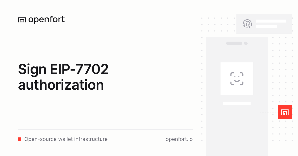 Sign EIP-7702 authorization ⋅ Openfort