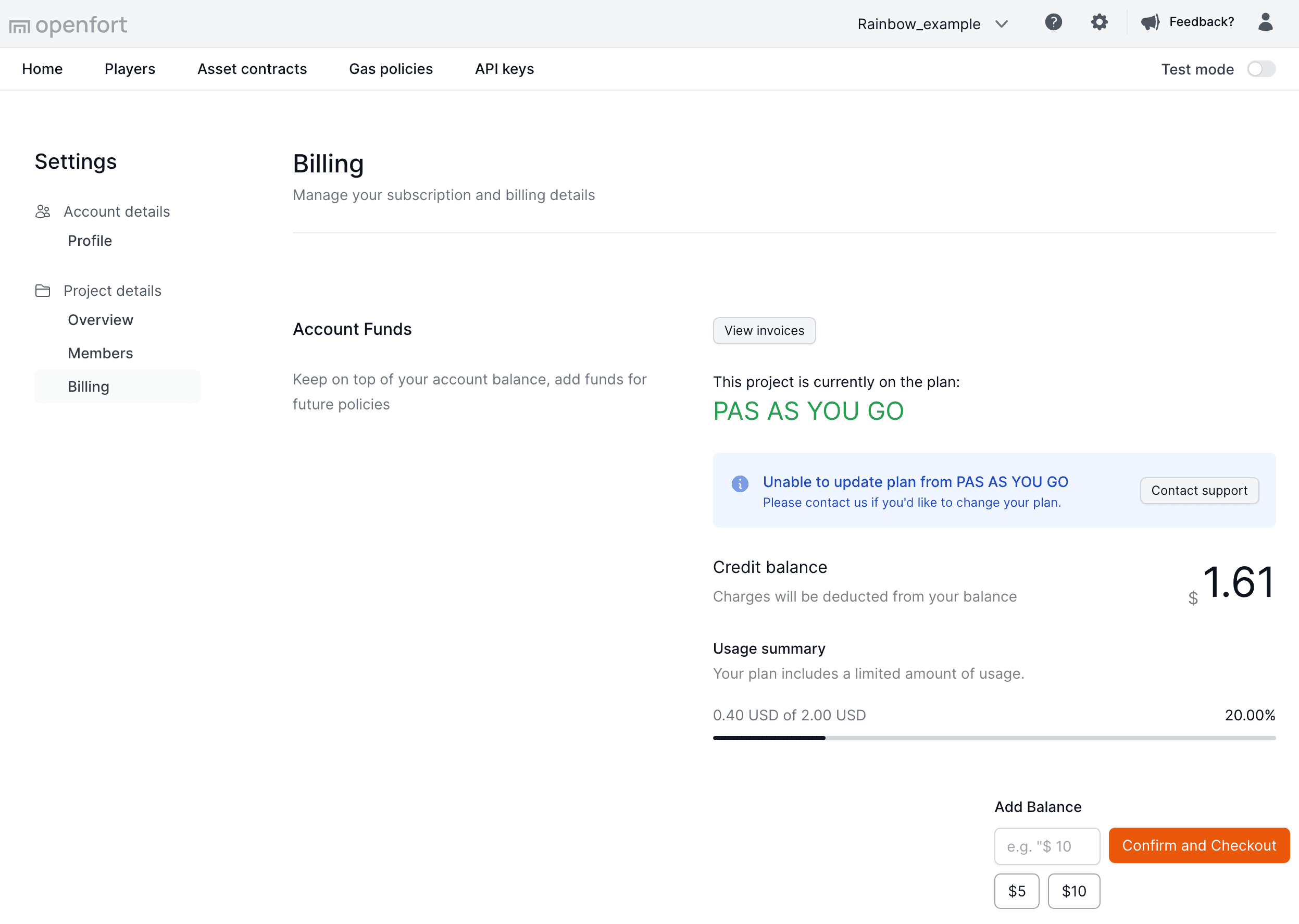 Credit Balance