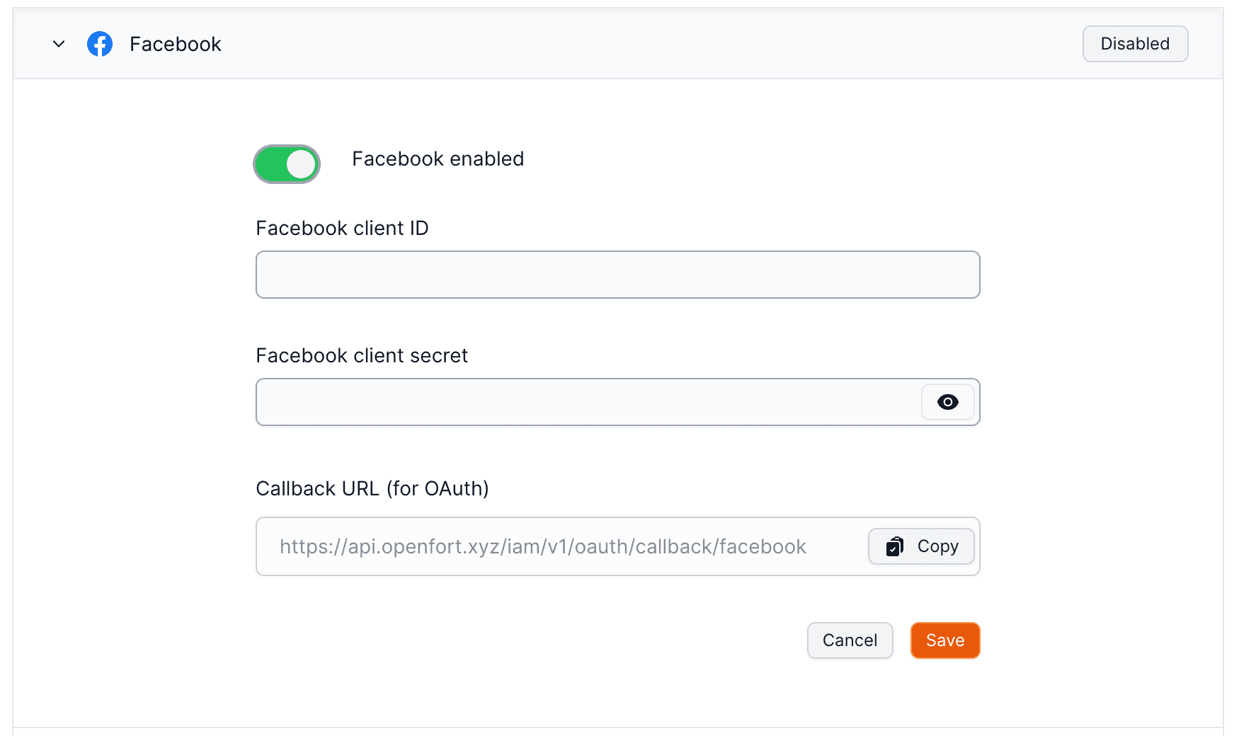Facebook Auth