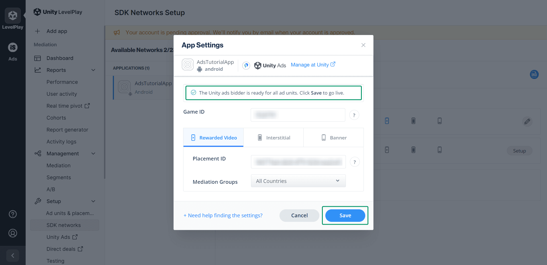 ironSource: save app
