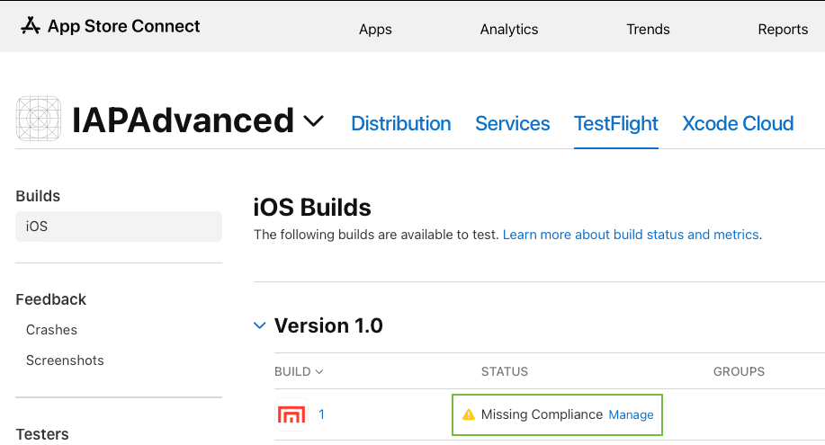 Build to Xcode: catalog