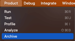 Build to Xcode: archive